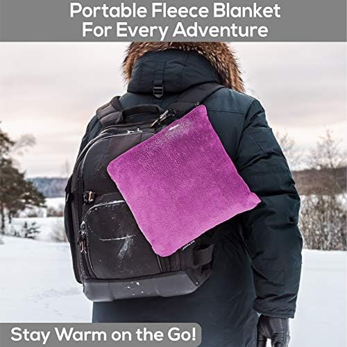 Well Traveled - 2 in 1 Fleece Travel Blanket with Stuffable Pillowcase for Air Travel - Convenient Design for Easy, Comfy Travel - Image 6