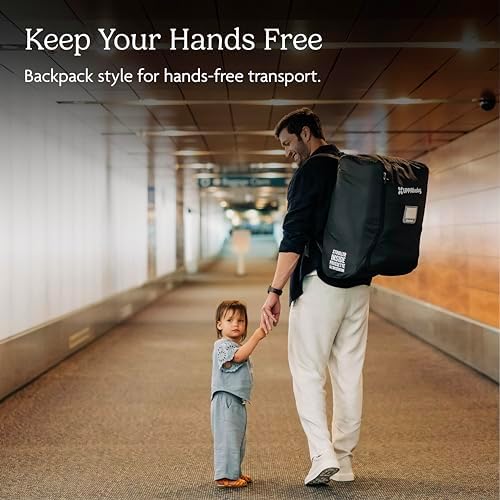 UPPAbaby Travel Bag for all Minu Stroller Models – Backpack Style with Inner Wheel Bag + Storage Pocket - Durable Design with TravelSafe Protection - Image 6