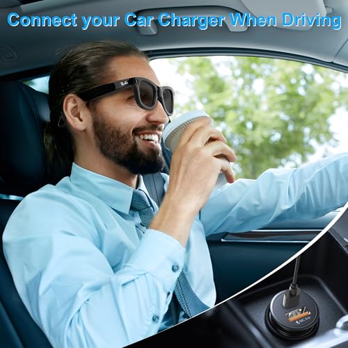 RCstyle Hibloks Charging Cable for Ray-Ban Meta Wayfarer (RW4006&RW4008) Smart Glasses Accessories, 3.9ft Type-C Charging While Using, Portable for Travel/Car/Phone/Laptop/Power Bank Charging - Image 5