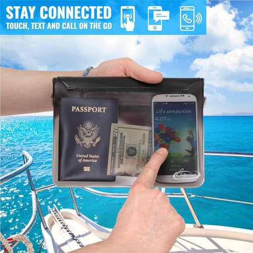 AiRunTech Waterproof Fanny Pack,Waterproof Pouch for Phone Passport Wallet Purse with Waist Strap,Floating Waterproof Bags for Travel Beach Swimming Kayaking Boating Pool Accessories - Image 5