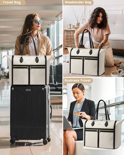 LOVEVOOK Travel Weekender 4-in-1 Duffle With Shoes Compartment, Carry On Overnight Bag, Toiletry Pouch & Wet Pocket, Large Tote for Women Labor Delivery Hospital - Image 9