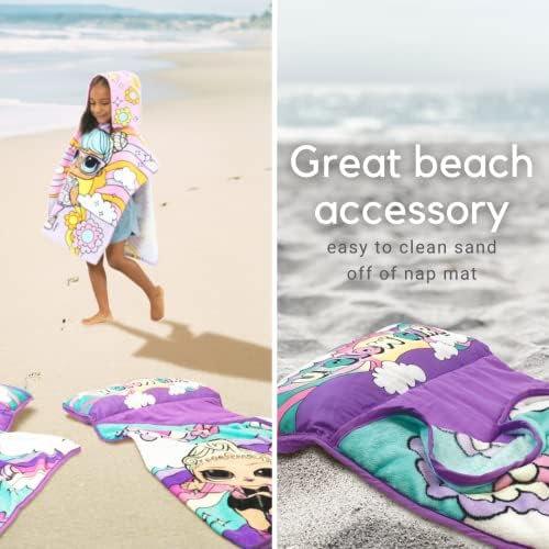 LOL Surprise! 24"(W) X 45"(L) Soft Toddler Nap Mat with Pillow and Blanket Perfect for Preschool, Daycare, and Travel (100% Official Licensed Product) - Image 4