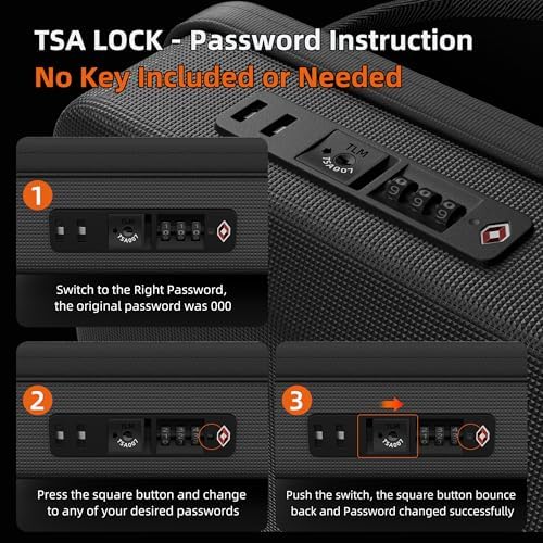 Starlink MINI Backpack, Starlink MINI Case for Power Cables, Battery Adapter & More, Waterproof Travel Bag for Accessories with TSA Lock & Charging Ports, Anti-theft - Image 3