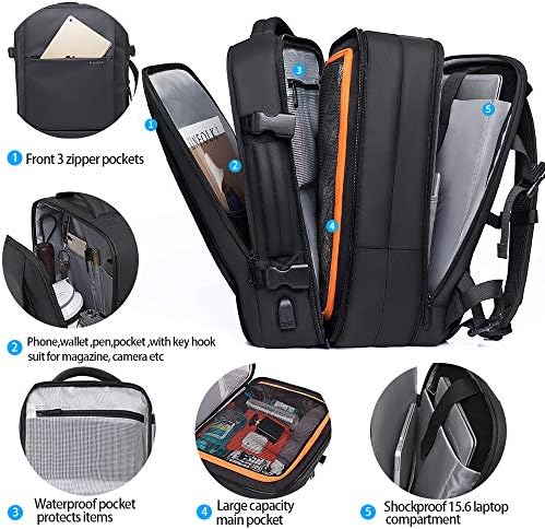 BANGE 35L Travel Backpack,Flight Approved Carry On Backpacks for International Travel Bag, Water Resistant Durable 17-inch Laptop Backpacks,Large Daypack Business Weekender Luggage Pack for Men Women - Image 2