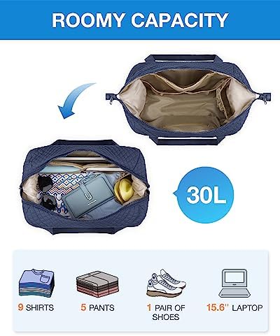 BAGSMART Large Gym Bag with Yoga Mat Buckle, Weekender Overnight Bag for Women, Travel Duffle Bag for Travel Essentials, Carry On Tote Bag Hospital Bag for Labor and Delivery - Image 3