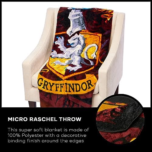 Northwest Harry Potter Micro Raschel Throw Blanket, Lightweight Breathable for Couch, Sofa, Cozy for All Seasons 46" x 60", Battle Flag - Image 7