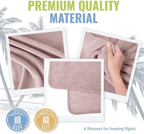 BOACAY Soft & Warm Travel Blanket for Airplane & Car - Long Flight Essential for Women, Men, Kids - Compact Pillow with Luggage Sleeve & Backpack Clip - Image 5