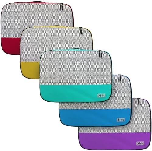 Large Packing Cubes for Travel - 5pc Packing Cubes for Suitcases - Lightweight Luggage Organizer Bags - Image 8