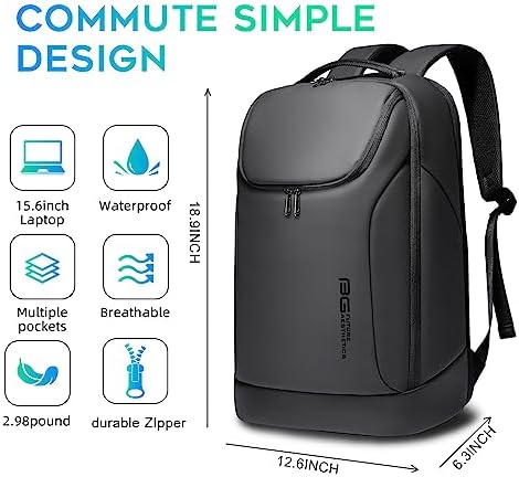 BANGE Business Commute Backpack Waterproof fit 15.6 Inch Commute backpack,Travel Durable Backpack - Image 4