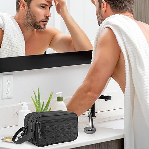 QT&QY Tactical Toiletry Bag For Men Hygiene Bag EDC Military Tool Molle Pouches Small Dopp Kit Mens Shaving Kit Travel shower Bags - Image 6
