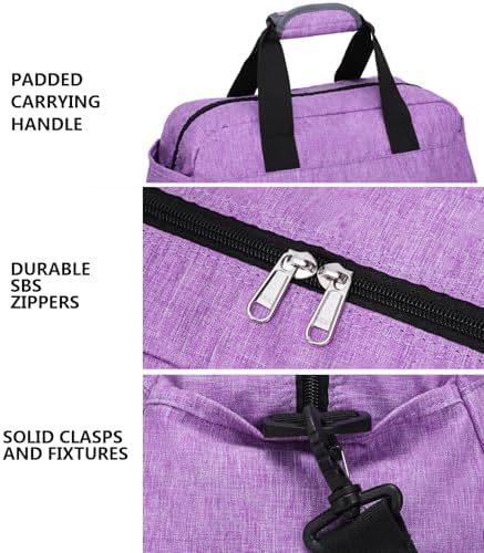 14 inch Small Gym Bag for Women & Men, Mini Duffel Bag for Travel Sports Lightweight Carry On Bag, Light Purple - Image 5