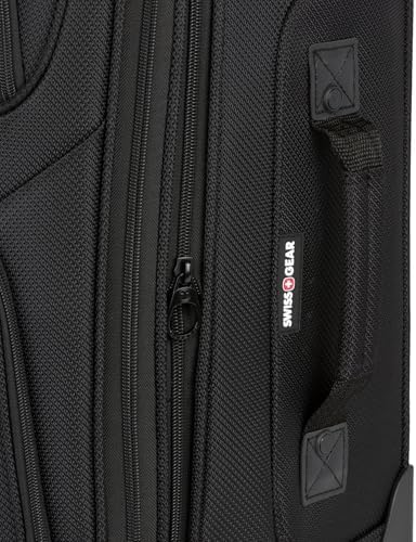 SwissGear Sion Softside Expandable Luggage, Black, Carry-On 21-Inch - Image 10