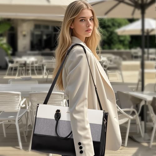 LOVEVOOK Weekender Bags for Women 18-21" Large Capacity Dual Material All-In-One Travel Duffle Carry On Bag with Laptop Compartment, Wet/Dry Separation for Overnight/Gym 1 Shoe Organizer, 2 Pockets - Image 2