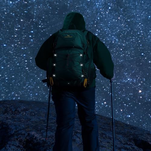 Maelstrom Hiking Backpack,40L Waterproof Camping Backpack,Men Women Packable Hiking Daypack with Rain Cover,Lightweight Travel Backpack-Green - Image 7