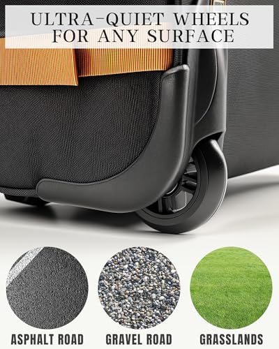 Carry On Backpack with Wheels for Adults, Airline Approved Rolling Backpack for Women, Foldable Bottom Travel Laptop Backpack - Image 5