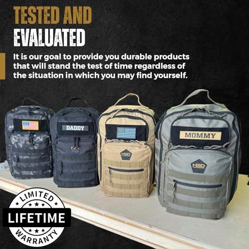 HighSpeedDaddy - Baby Diaper Backpack, Military-Grade, Waterproof, Compact Baby Travel Bag w/Stroller Straps & Tablet Sleeve - Image 7