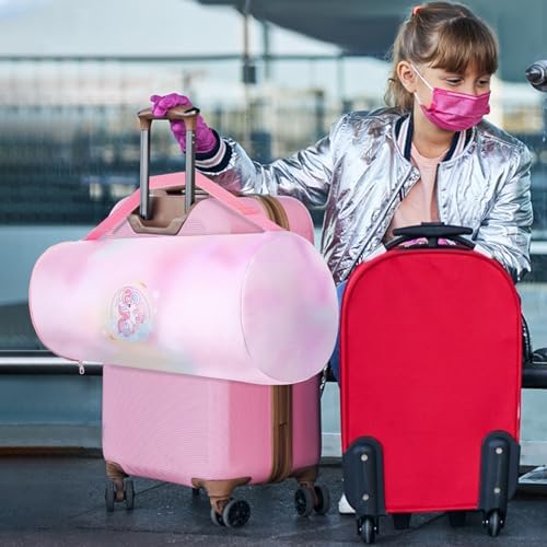 4 Pcs Unicorn Travel Pillow and Blanket Set for Kids Unicorn Airplane Blanket Memory Foam Neck Pillow Eye Mask Pink Storage Bag Kids Travel Essential Gifts for Girl Airplane Car Trip Home Use - Image 8