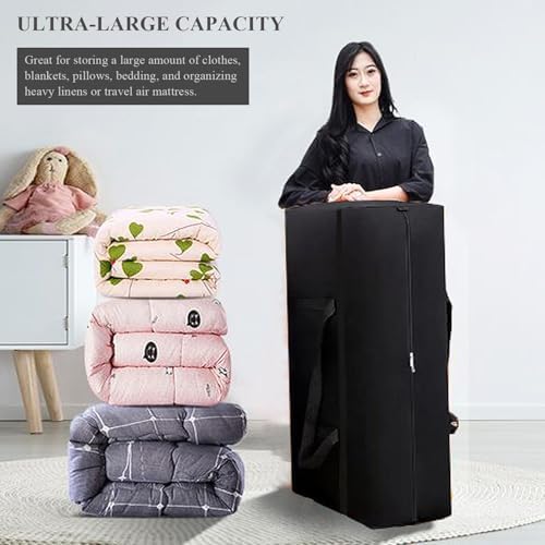 WITERY 2 Pack 180L Large Storage Bags - Big Moving Bags Heavy Duty with Zippers & Handles, Alternative to Moving Boxes and 39Inch Storage Tote for Space Saving, Travel, Clothes, Blankets, Pillows - Image 9