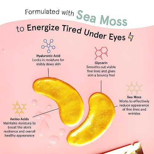 grace & stella Award Winning Under Eye Mask - Travel Essentials - Birthday Gifts for Women - Gel Eye Patches for Dark Circles, Puffy Eyes, Wrinkles, Undereye Bags - Vegan - Self Care (24 Pairs, Gold) - Image 2