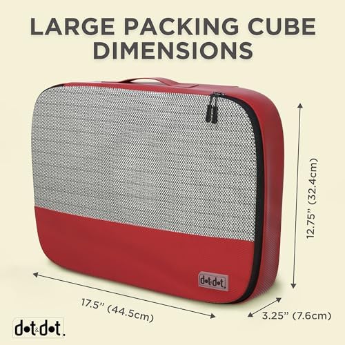 Large Packing Cubes for Travel - 5pc Packing Cubes for Suitcases - Lightweight Luggage Organizer Bags - Image 3