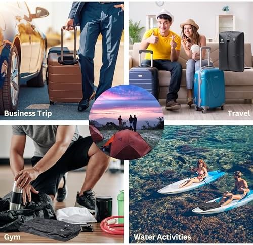 Vacuum Bags for Travel, IP67 Reusable Vacuum Seal Bags for Clothing with Electric Pump, Vacuum Seal Packing cube for Suitcases, Backpack & Travel (1PC+Pump) - Image 9