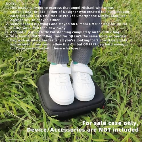 Father&I Gimbal Osmo Mobile 7P/7 Stabilizer Accessories Only (Carry-ing) Protective Case Carrier Hard Storage Bag Holder for DJI Osmo Mobile 7 Pro/7 Counter Weight Crossbody&2Way Zipper, Black - Image 6