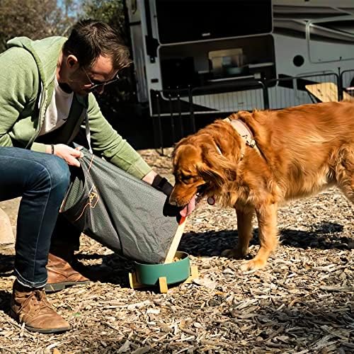 FXW Dog Food Travel Bag,Large Capacity for Travel Kibble Storage Perfect for RV Road Trips, Camping, Longterm Dog Boarding Gear Accessories Gray, 64 Cups - Image 2