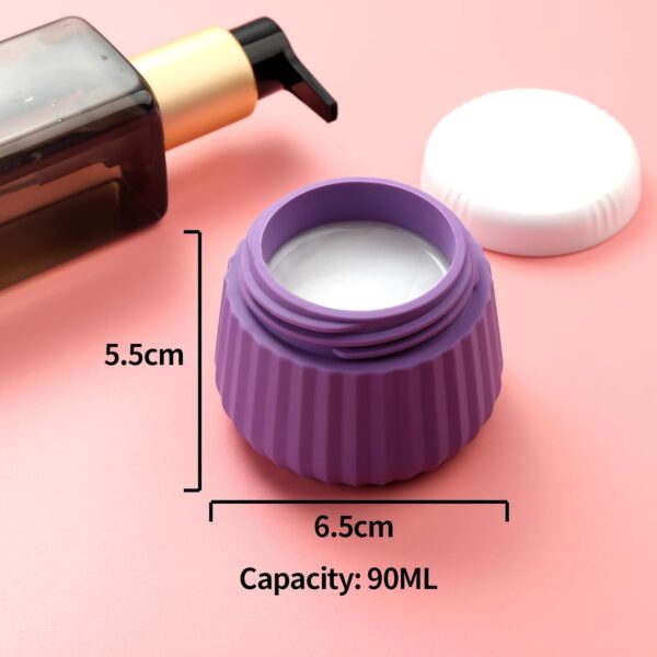 Travel Bottles for Toiletries 8 Pack, Tsa Approved Travel Size Toiletries 3 oz, Travel Containers for Toiletries, with Clear Bag, Leak Proof Silicone Squeezable Travel Essentials Creams Jars - Image 4