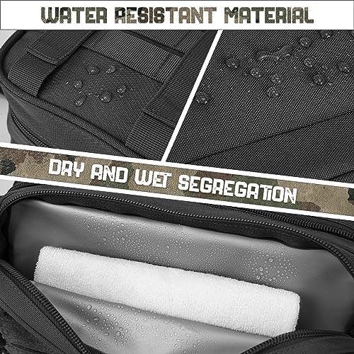 QT&QY Tactical Toiletry Bag For Men Hygiene Bag EDC Military Tool Molle Pouches Small Dopp Kit Mens Shaving Kit Travel shower Bags - Image 3