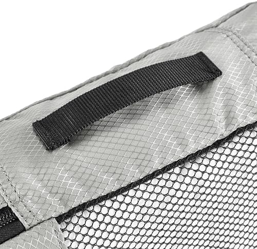 Amazon Basics Small Packing Cubes for Travel, Packing Organizers, 4-Piece-Set With Double Zipper Pulls and Mesh Top Panel, 100% Durable Polyester, Gray, 11"L x 6.8"W x 3"H - Image 5