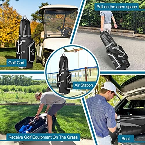 yamato Golf Travel Bag Golf Travel Case With Abs Hard Shell Top Travel Golf Bags For Airlines With Wheels For Golf Clubs Luggage Travel Bags,Great Golf Gift For Golfer - Image 8