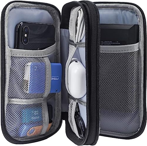 Electronics Accessories Organizer Pouch Bag, Travel Universal Organizer for Cable, Charger, Phone, SD Card, Business Travel Gadget Bag - Image 4