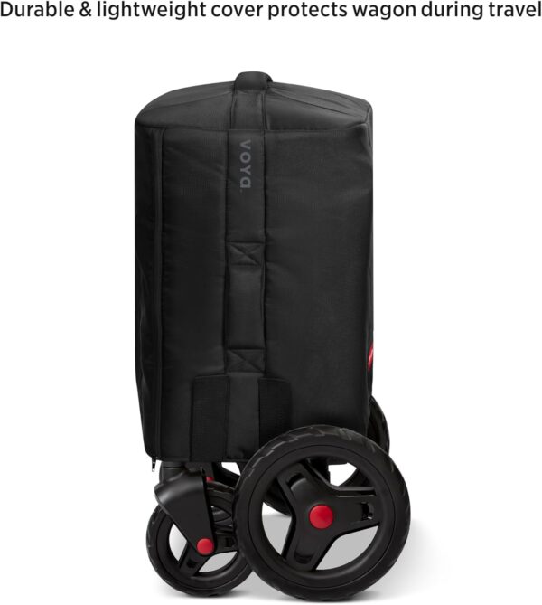 Radio Flyer Voya Stroller Wagon Travel Cover, Accessory for 2 Seater Low Sides, Black - Image 3