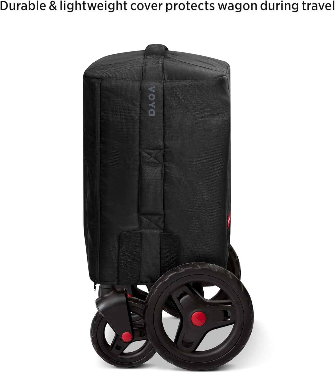 Radio Flyer Voya Stroller Wagon Travel Cover, Accessory for 2 Seater Low Sides, Black - Image 3
