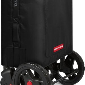 Radio Flyer Voya Stroller Wagon Travel Cover, Accessory for 2 Seater Low Sides, Black