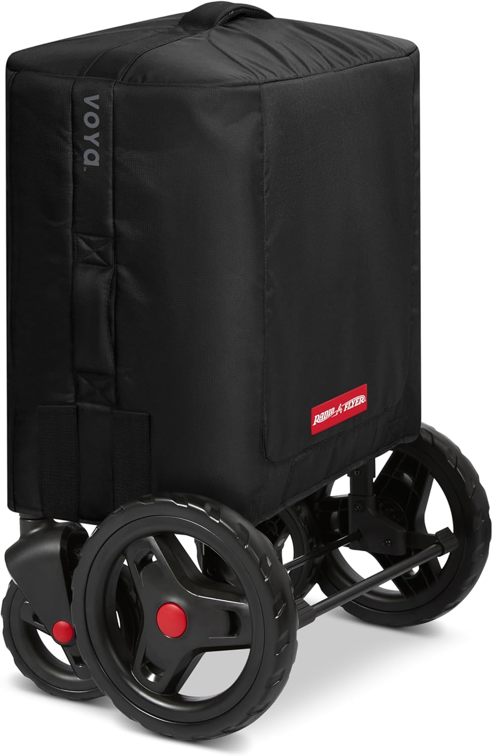 Radio Flyer Voya Stroller Wagon Travel Cover, Accessory for 2 Seater Low Sides, Black