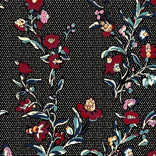 Vera Bradley Women's Cotton Large Travel Duffel Bag, Perennials Noir Dot, One Size - Image 6