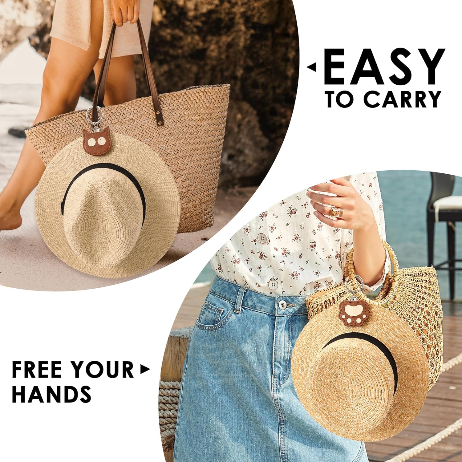 Hat Clip for Travel Sun Hat Holder Hang on Bags Hands Free Hats Clip-on Luggage Women’s Outdoor Travel Accessory - Image 3