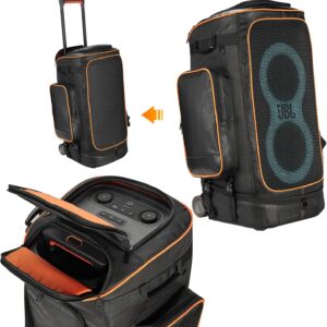 Rugged Speaker Bag Carry Case Compatible With JBL Party Box 320, Portable Carry Bag Backpack